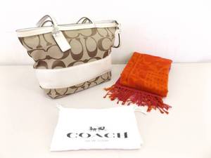 Vintage COACH Purse, Scarf, and Dust Bag