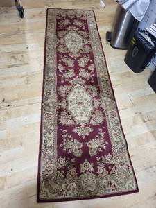 lot 149 image: Ornate Red and Beige Runner Rug, 610 x 26