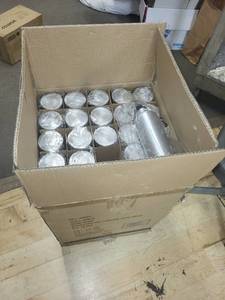 lot 300 image: Case of Stainless Steel Creative Lighting Water Bottles As Seen in Photos