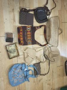 lot 305 image: Collection of Assorted Handbags and Purses with Unique Designs