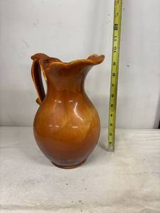 lot 100 image: Vintage Ceramic Pitcher with Handle