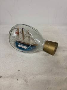 lot 130 image: Model Ship in a Bottle featuring Sea Winston Churchill