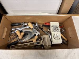 lot 216 image: Assorted Kitchen Tool Collection with Choppers and Thermometer