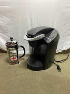 lot 6P image: Keurig K-Cup Brewer & French Press Coffee Maker Set