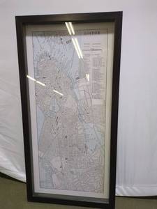 lot 13P image: Framed Boston Map
