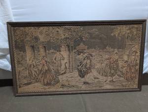 lot 16 image: Vintage Tapestry Wall Art 36 x 20