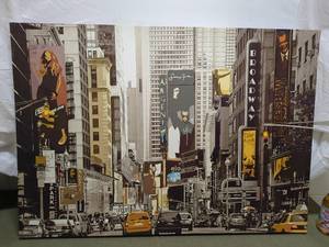 lot 18P image: New York Street Scene Canvas Wall Art Decor