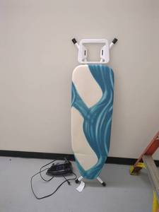 lot 25P image: Mabelhome Ironing Board & PurSteam Iron Combo