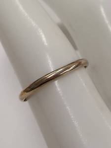 lot 61J image: Minimalist Sterling Silver Gold-Tone Ring Band