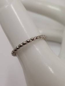 lot 92J image: Elegant Sterling Silver Twisted Design Ring