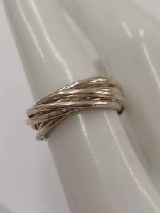 lot 93J image: Sterling Silver 925 Interlocked Ring Set