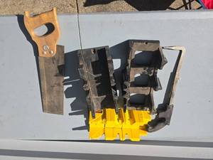 lot 15 image: miter boxes and saw