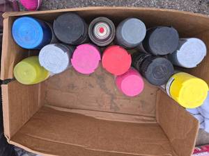lot 69 image: lot of spray paint