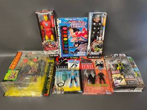 lot 7K image: Vintage Action Figures Lot Batman Avengers Collectibles