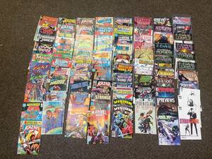 lot 9K image: Lot of 80 Comic Books Marvel, DC, Batman, Spider-Man