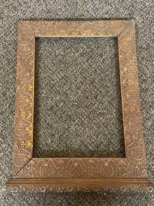 lot 41J image: Vintage Wood Gesso Picture Frame 17 Elegant