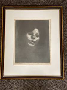 lot 3UZ image: Eugene Carriere Signed Print Framed Artwork
