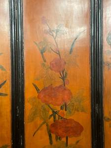Vintage Oriental Design Folding Room Divider