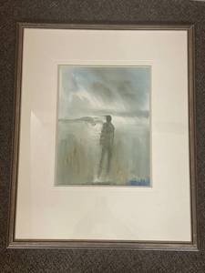 lot 14U image: Monsour 88 Abstract Framed Artwork Signed