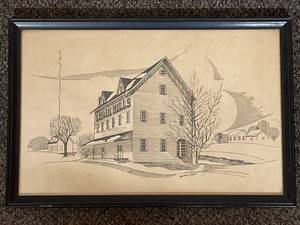 lot 21U image: Linden Mills Art Print by Nelson G. Scott