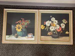 lot 22U image: Nelly Littlehale Murphy Floral Art Prints Set