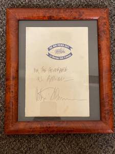 lot 28U image: Framed Signature New French Cafe Unknown Signer