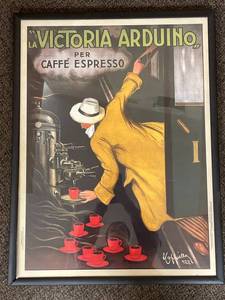lot 37U image: La Victoria Arduino Espresso Poster Reproduction