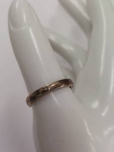 lot 10Q image: Vintage Sterling Silver Band Ring 925 - Size 9
