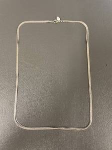 lot 33Q image: 18 Sterling Silver Chain Necklace