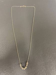 lot 45Q image: Italian Sterling Silver Necklace with Silver Beads