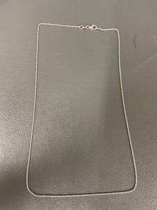 lot 49Q image: 20 Sterling Silver Chain Necklace