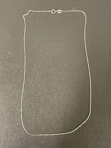 lot 51Q image: 18 Sterling Silver Chain Necklace