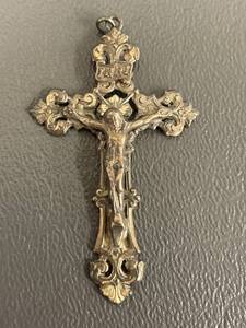 lot 52Q image: Beautiful Sterling Silver Crucifix Pendant INRI