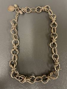 lot 114Q image: Sterling Silver Necklace Toggle Clasp