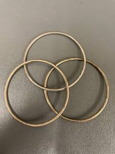 lot 132Q image: Sterling Silver Bangles Set of Three Tested
