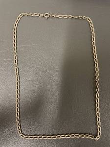 lot 156Q image: Sterling Silver Chain Necklace Vintage Style