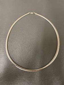 lot 163Q image: Italian Sterling Silver Snake Chain Necklace 925