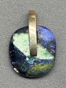 lot 22B image: Sterling Silver Iridescent Pendant 925