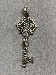 lot 23B image: Sterling Silver 925 Key Pendant by PAJ