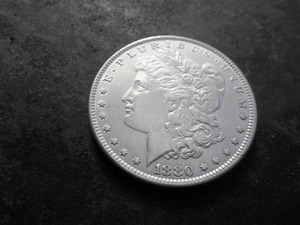 lot 3 image: 1880 Morgan Silver Dollar