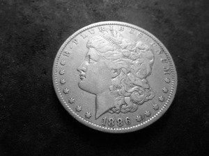 1886 O Morgan Silver Dollar