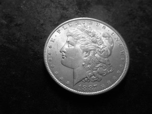 lot 12 image: 1887 Morgan Silver Dollar