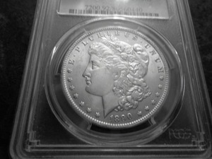 lot 14 image: 1890 O Morgan Silver Dollar