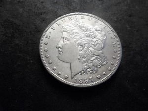 lot 18 image: 1897 Morgan Silver Dollar