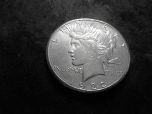 lot 26 image: 1922 S Peace Silver Dollar
