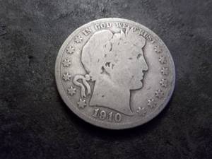 lot 39 image: 1910 S Barber Half Dollar