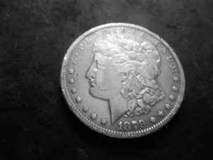 lot 2A image: 1879 CC Morgan Silver Dollar