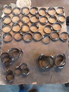 lot 67 image: Collection of Assorted Hose Clamps