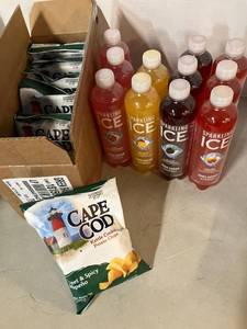 lot 76 image: Sparkling Ice and Kettle Chips
