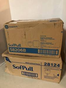 lot 9 image: Centerpull Towel Dispenser and Rolls